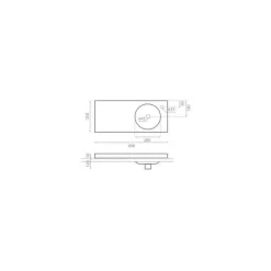 Lavabo De Porcelana Sobremueble / Encastre – Oasis – Bathco