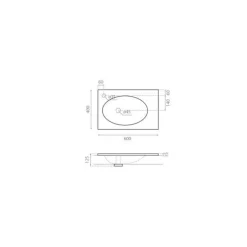 Lavabo De Porcelana Sobremueble / Suspendido 00538 – Verona – Bathco
