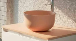 Lavabo De Resina Sobre Encimera Microtec 37x37x17 Cm – Benzo – Aquore