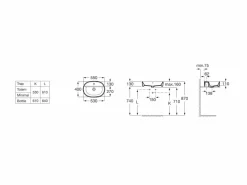 Lavabo De Sobre Encimera Con Orificio Para Grifería Round – The Gap – A3270Y0000
