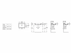 Lavabo De Sobre Encimera Con Orificio Para Grifería Square – The Gap – A3270MN000