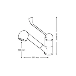 Lavabo En Porcelana Con Frente Cóncavo Con Grfio – Prestosan 860 – Presto Equip – 80601