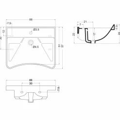 Lavabo Fijo Prestosan Eco Con Grifo – PrestoEquip – 88603