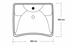 Lavabo Inclinación Neumática Prestosan 870 Sin Grifo – PrestoEquip – 80700