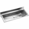 Lavabo Industrial Prestosan Inox Multiple 1800 Mm Con Repisa Sin Taladro – PrestoEquip – 88877