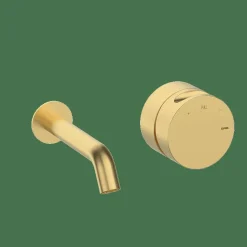 Lavabo Monomando De Empotrar Oro Cepillado Estilo Cool Colección INCOOL 90106007 – GRB Mixers