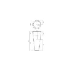 Lavabo Pedestal De Piedra A Suelo 00321/00322 – Java – Bathco