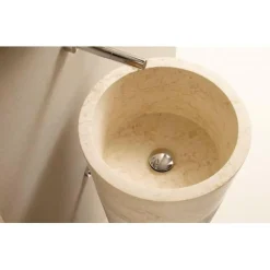 Lavabo Pedestal De Piedra A Suelo 00321/00322 – Java – Bathco