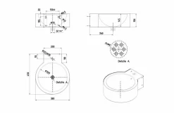Lavabo Prestosan Inox Circo – PrestoEquip – 88847