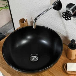 Lavabo Redondo Sobre Encimera Baho OVO 40 Cm – Gamma
