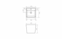 Lavabo Sobre Encimera – 4059 – Genova B – Bathco