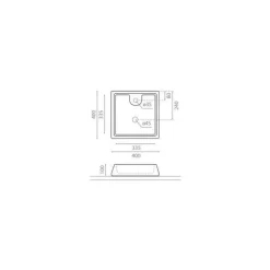 Lavabo Sobre Encimera 40/60 Cm – Galicia – Bathco