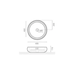 Lavabo Sobre Encimera Acero Brillante – 8310 – Ason – Bathco