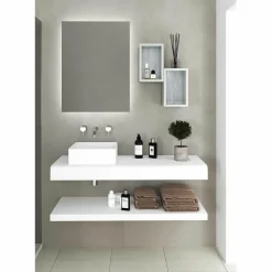 Lavabo Sobre Encimera De SolidSurface – Square – Baños10