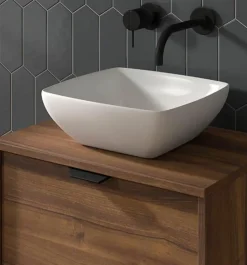 Lavabo Sobre Encimera De Cerámica Para Muebles De Fondo Reducido 30×30 Cm – Petit – Visobath