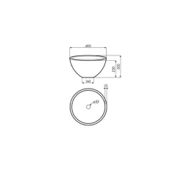 Lavabo Sobre Encimera De Piedra 00373/00374 – Mirage – Bathco