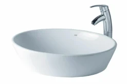 Lavabo Soft 58 Sobre-Encimera, Sin Repisa Blan – Gala – G1305001