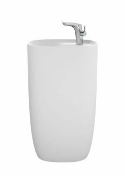 Lavabo Totem Blanco Mate De FINECERAMIC® – Beyond – Roca – A3270B0620