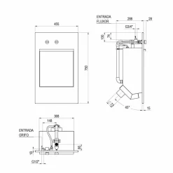 Lavacuñas Doble Temporizado Satinado – PrestoEquip – 88193