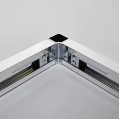 Mampara Angular 1 Puerta Corredera Con Decorado Frost Plus – Basic – GME