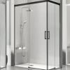 Mampara Angular De Ducha 2 Fijos + 2 Puertas Correderas – Glasé GS607 – Kassandra