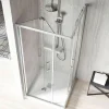 Mampara Angular De Ducha Plegable + Corredera Para Espacios Reducidos – Serie 300 TR705 + TR707 – Kassandra
