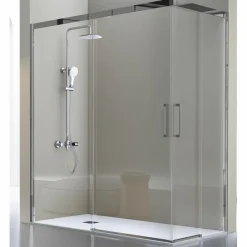 Mampara Angular De Ducha 2 Fijos + 2 Puertas Correderas – Luka LK105 – Kassandra