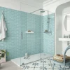 Mampara De Ducha Frontal De Una Puerta Corredera Y Fijo – Serie Reikiavik – Salgar