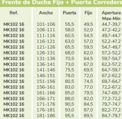 Mampara De Ducha Frontal Fijo + Puerta Corredera Deslizable Por La Parte Inferior – Moka – MK102 – Kassandra