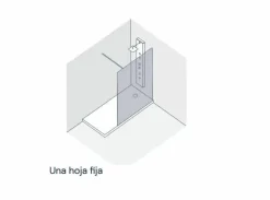 Mampara De Ducha Panel Fijo Con Posibilidad De Hoja Batiente – Screen – Baños 10