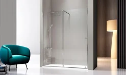 Mampara Frontal De Ducha Fijo + Puerta Corredera REF. VO102 16 – Volare – Kassandra