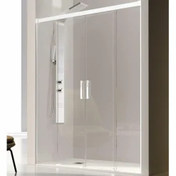 Mampara Frontal De Ducha 2 Fijos + 2 Puertas Correderas – Glasé GS100 – Kassandra