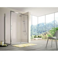 Mampara Frontal De Ducha Fijo + Puerta Corredera 400 Con Opcion De Lateral – Kassandra