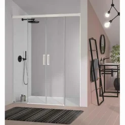 Mampara Frontal De Ducha 2 Fijos + 2 Puertas Correderas – GS100 – Kassandra