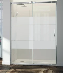 Mampara Frontal De Ducha Fijo + Puerta Corredera TN102 16 – Triana – Kassandra