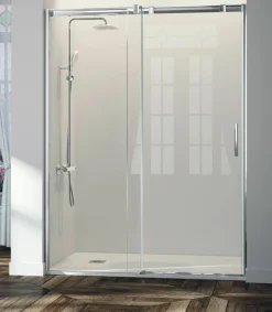Mampara Frontal De Ducha Fijo + Puerta Corredera TN102 16 – Triana – Kassandra