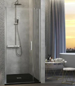 Mampara Frontal De Ducha Fijo + Puerta Abatible Nardi Na502 – Kassandra
