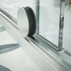 Mampara Frontal Dos Puertas Correderas Y Dos Fijos – Helsinki – Salgar