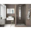 Mampara Frontal Ducha De Una Puerta Abatible Pivotante – Serie Malmö – Salgar