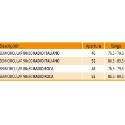 Mampara Semicircular Prestige – Titan – GME