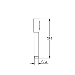 Maneral De Ducha 1 Chorro Sin Restrictor De Caudal – Sena Stick – Grohe