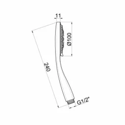 Maneral Ducha 3 Funciones Diámetro 100 Mm Blanco – 1167513 – Galindo – LuxCover