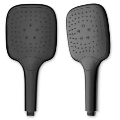 Mango De Ducha 3 Jets Negro – Square Black – Plastisan
