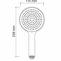 Mango Ducha 3 Jets Antical – Boost – Plastisan