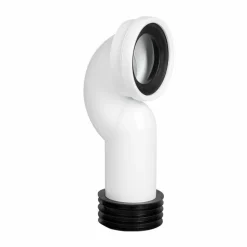 Manguito Inodoro Acodado Corto, Ajustable Interior. (Para Inodoros Con Salida Dual) – S-486.021390 – Jimten