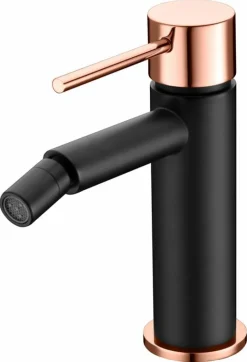 Monomando Bidé Milos Stick Negro Oro Rosa – BDYS045-2NOR – Imex
