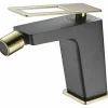 Monomando Bidé Suecia Negro Oro – BDC032-2NGOLD – Imex