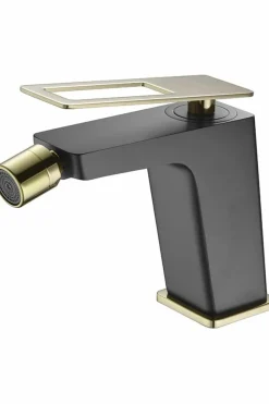 Monomando Bidé Suecia Negro Oro – BDC032-2NGOLD – Imex
