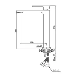 Monomando Caño Alto – Bold – AQG