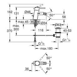 Monomando De Bidé Tamaño S – Concetto – Grohe